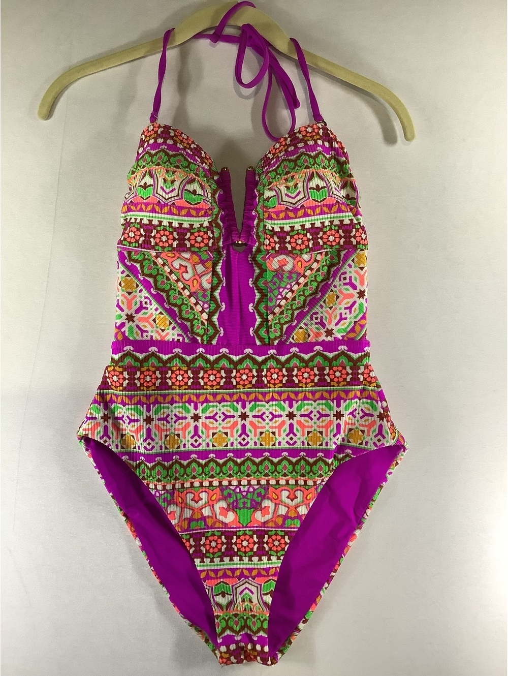 NWT Becca by Rebecca Virtue Women's One Piece Swimsuit Size Small Petite